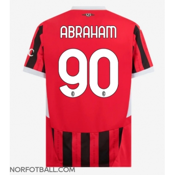Billige Fotballdrakt AC Milan Tammy Abraham #90 Replika Hjemmedrakt 2024-25 Kortermet